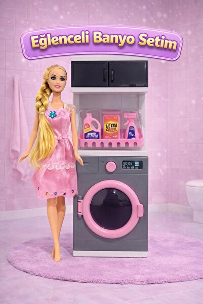 oydaş oyuncak Oyuncak Çamaşır Makinesi, Çamaşır Makinesi Bebekli, Kız Çocuk O...