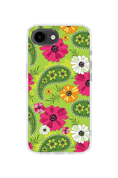 lelia غطاء هاتف شفاف مطبوع متوافق مع آيفون 16e |   مجموعة فلورالوكس بوتانيكا