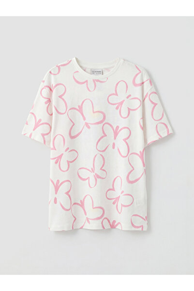 LC Waikiki Tricou cu guler rotund pentru fete