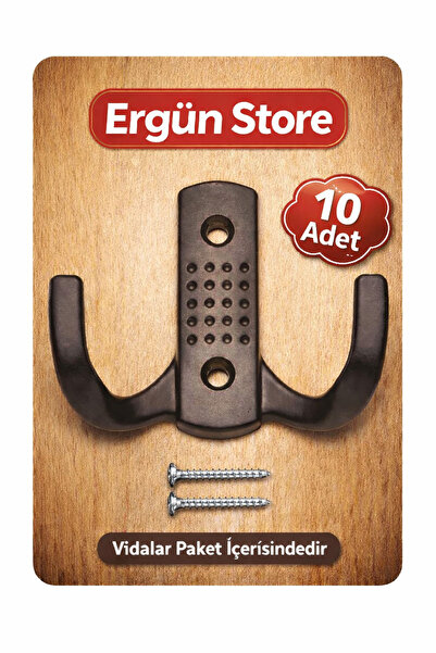 Ergün Noktalı Portmanto Vestiyer Dolap Elbise Askısı Siyah Metal Mobilya Kapı...