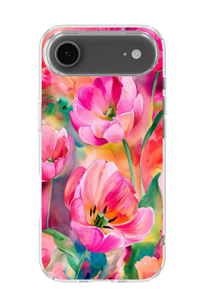 lelia غطاء هاتف شفاف مطبوع متوافق مع آيفون 17 إير |   مجموعة منتجات باستيل بل...