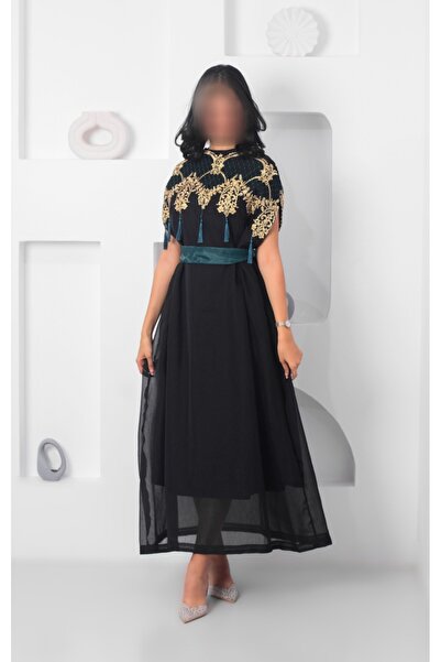 Tsador Elegant black jalabiya