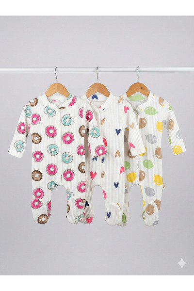tinytrends Baby Patterned Seasonal Cotton Newborn 3-6-9 Months 3-Piece Outfit...