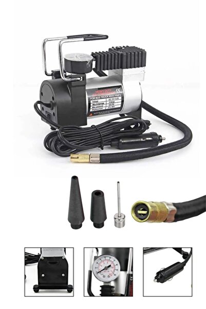 MoonTech Yüksek Kalite Taşınabilir 150psi 12v Top Bisiklet Minicar Lastik Şiş...