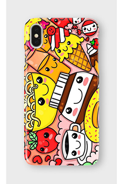 lelia حافظة هاتف شفافة مطبوعة متوافقة مع iPhone XS Max |   مجموعة: سناك تون د...