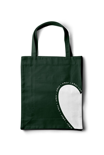 INKD Gabardine Cloth Bag – Amor Half Heart Design - 35X40