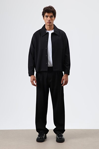 VAMOSCLO Relax Fit Ceket Siyah