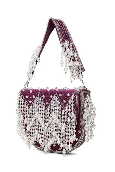 HARSHAS GLAM حقيبة كاسكيد من الجمشت من إتش جي سي