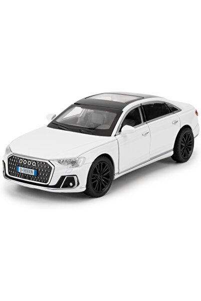 OEM Audi A8 Model Car, Metal – 15cm, Sounds and Lights, Moving Elements, Pull...