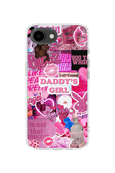 lelia غطاء هاتف شفاف مطبوع متوافق مع آيفون 16e |   مجموعة كروماتيكا أورا