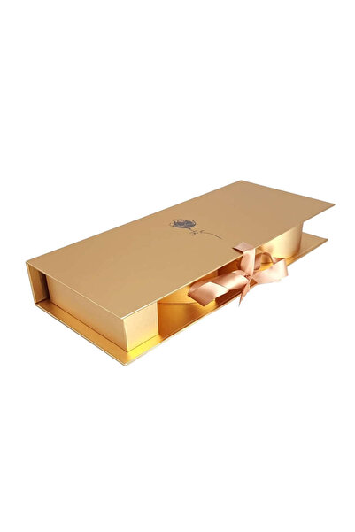 OEM Rectangular Box Rose Model I Love You - Gold