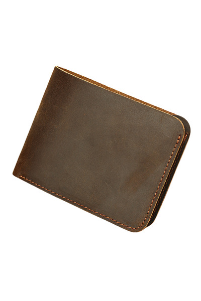 Busy Lady&Gentleman Minimalist wallet, Crazy Horse genuine leather, Class A, ...