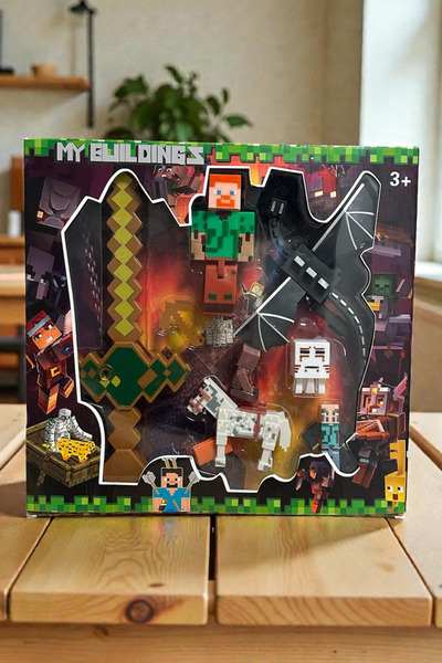 Pofika Minecraft New Seri My Buldıngs Işıklı Kılıçlı ,ghostlu ,atlı ve Ejderh...