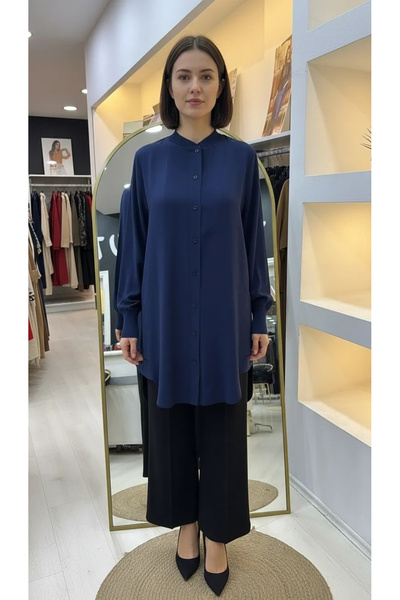 Invee قميص إلسا باللون الأزرق الداكن 7221