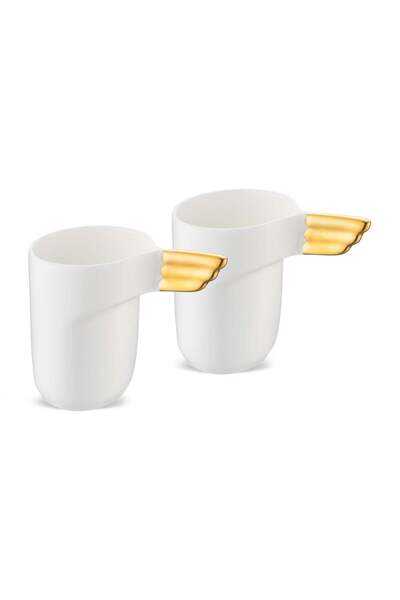 Jumbo Goddess 2 Kişilik Espresso Fincan Seti Gold