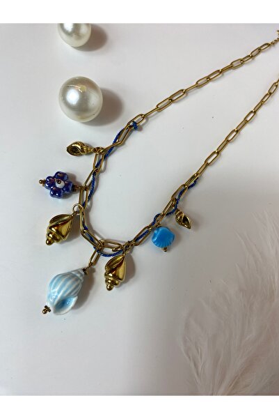 DGD ACCESSORIES Deniz Kabuklu Zincir Kolye