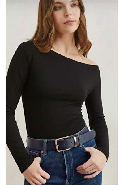 KİM Kİ O Women's Off Shoulder Black