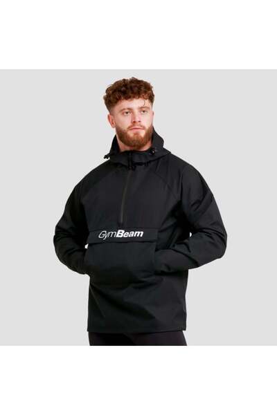 GymBeam Jachetă de ploaie pentru bărbați, neagră