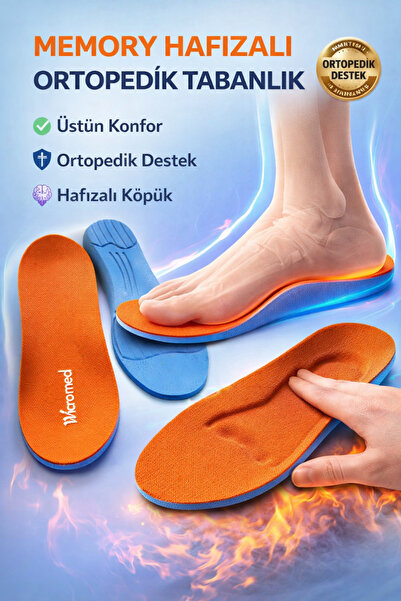 wicromed Memory Hafızalı Ortopedik Tabanlık Spor Tabanlık Konfor Yürüyüş MT7038