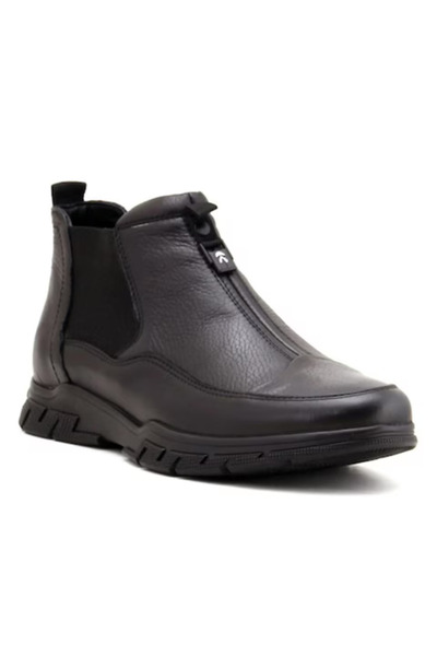 MARCOMEN Black suede chelsea boots with elastic closure, 41