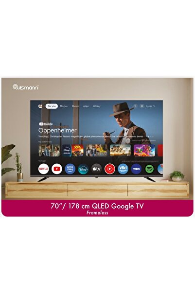 Wismann 70" Google Tv, QLED Uydu Alıcılı Televizyon