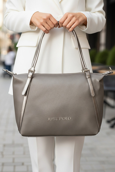 Just Polos Women's 4-Compartment Large Size Casual Long Strap Hand & Shoulder...