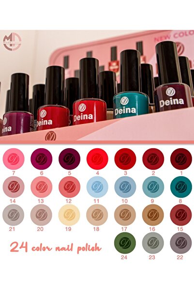 Deina مجموعة طلاء أظافر (24 لونًا)