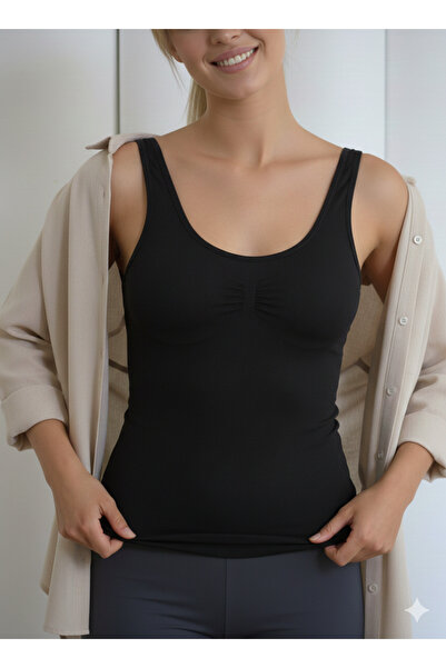 MİSTİRİK Bargemon Model Firming and Lifting Blouse Seamless Model Knitted Pro...