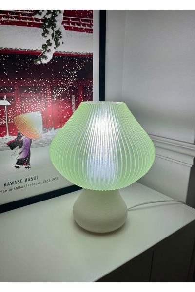 Lumba Design Mantar Gece Lambası Dekoratif Abajur Aydınlatma