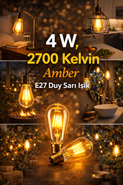 ZMR LUMIXA 4W 2700K RUSTİK AMPUL AMBER