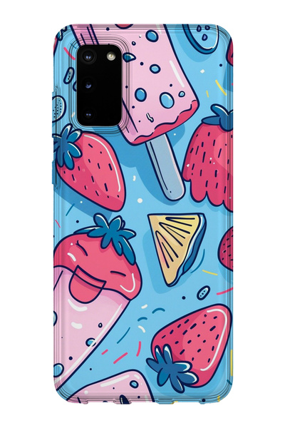 lelia حافظة هاتف شفافة مطبوعة متوافقة مع هاتف سامسونج جالاكسي S20 |   مجموعة:...