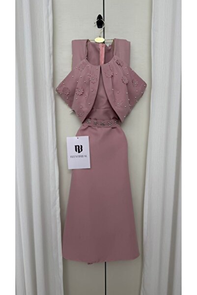 Reem bridal flesh-colored dress