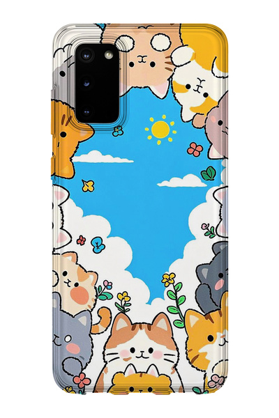 lelia حافظة هاتف شفافة مطبوعة متوافقة مع هاتف سامسونج جالاكسي S20 |   مجموعة:...