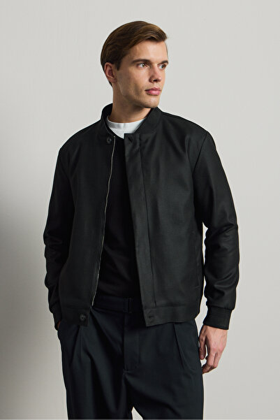 Danger Jachetă pentru bărbați din țesătură specială Polyviscon, neagră
