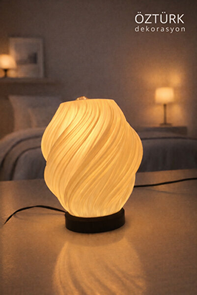 shop Decorative Spiral Lampshade - Table Lamp – Warm Light