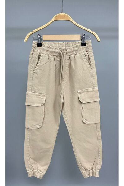 Esprix Kids بنطلون كارجو جوجر للأولاد بقصة مريحة مع خصر وأطراف مرنة