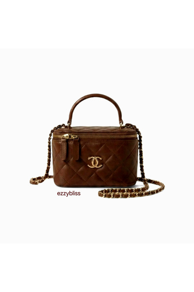 EZZY BLİSS Ezzybliss Women's Coffee Box Model Stylish Design Chain Strap Bag
