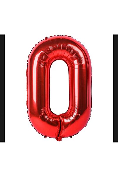 Çemrek Süs Parti 40 Inch Red Number Foil Balloon 100 cm
