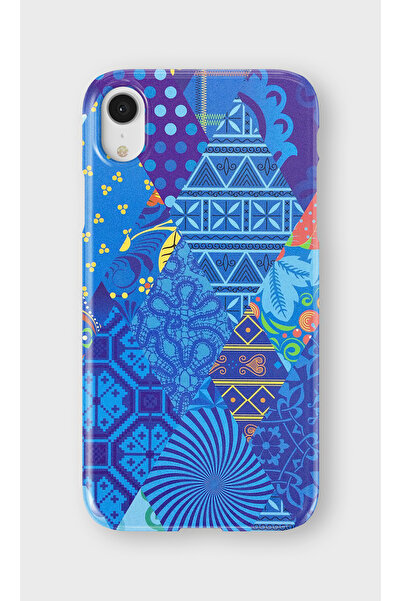 lelia حافظة هاتف شفافة مطبوعة متوافقة مع iPhone XR |   مجموعة كولور ويف فلوكس