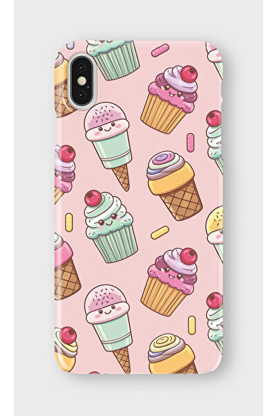 lelia حافظة هاتف شفافة مطبوعة متوافقة مع iPhone XS Max |   مجموعة: كاواي ميلك...