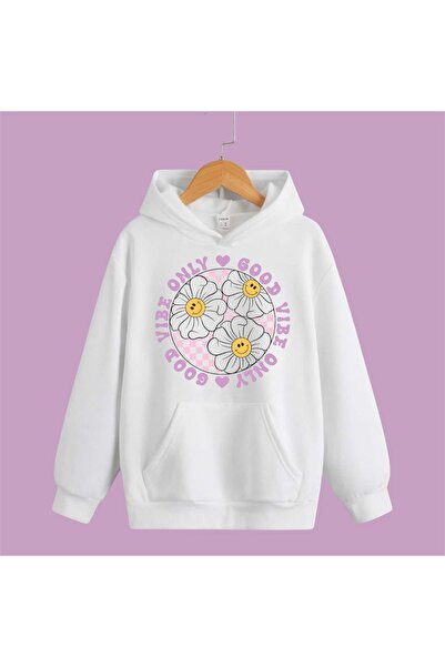 FALAVİ  Good Vibe Only Yazılı Sweatshirt