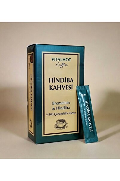VITALHOT Hindiba Kahvesi 1 Aylık Bromelain ve İnulin Tek kullanımlık Ambalaj ...