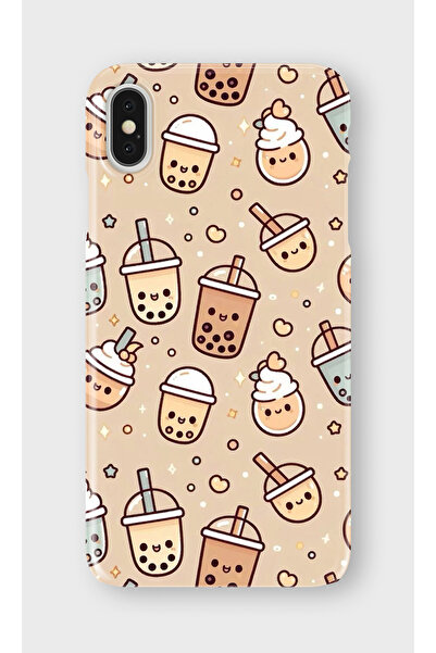 lelia حافظة هاتف شفافة مطبوعة متوافقة مع iPhone XS Max |   مجموعة: كاواي ميلك...