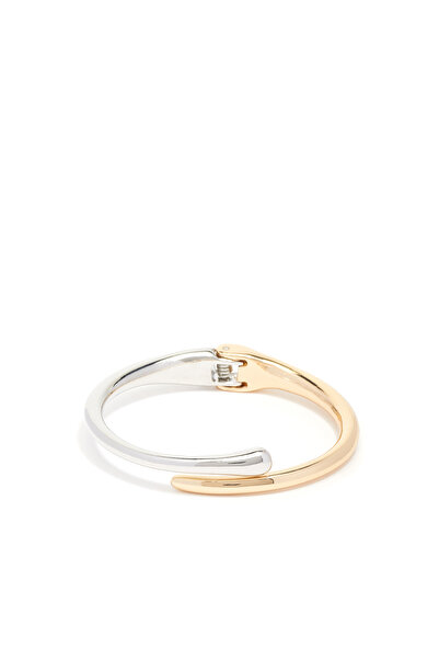 Network Silver Gold Kadın Metal Bileklik