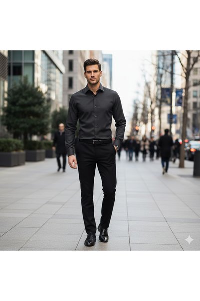 Fine Touch Premium Men's Slim Fit Shirt – Business and Special Occasions