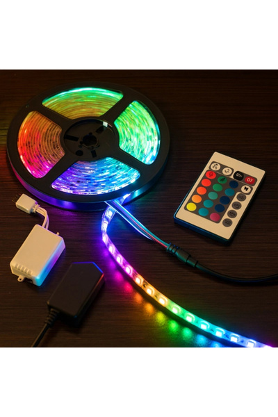 TTT شريط RGB 54 LED مع وحدة تحكم ووصلة USB