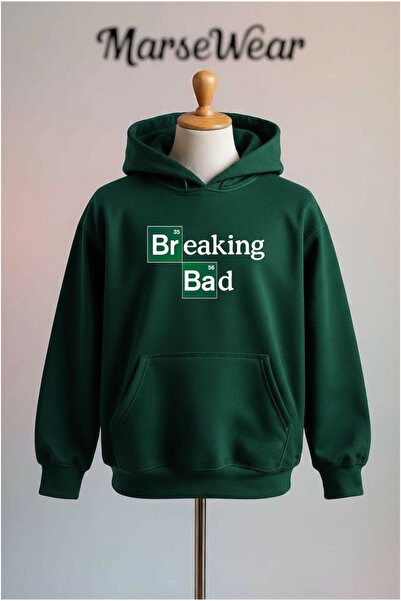 Vordevia Breaking Bad Printed Cotton 3 Thread Oversize Hooded Sweatshirt