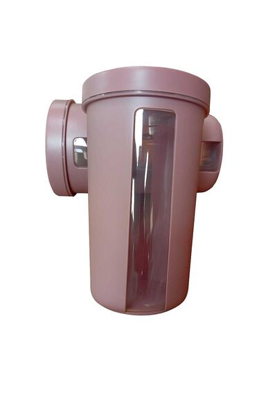HOBBY LİFE Lumina Dikey Erzak Saklama Kabı (Şeffaf) - 1.8 Litre-Pembe