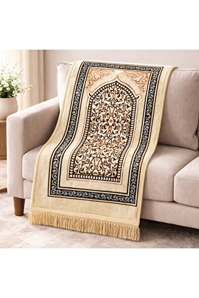 Goat-x سجادة صلاة فاخرة بنقوش إسلامية تقليدية