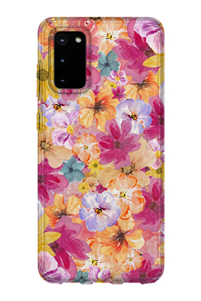 lelia حافظة هاتف شفافة مطبوعة متوافقة مع هاتف سامسونج جالاكسي S20 |   مجموعة ...